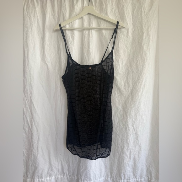 Savage X Fenty sheer black lingerie dress Size Large - Picture 2 of 14